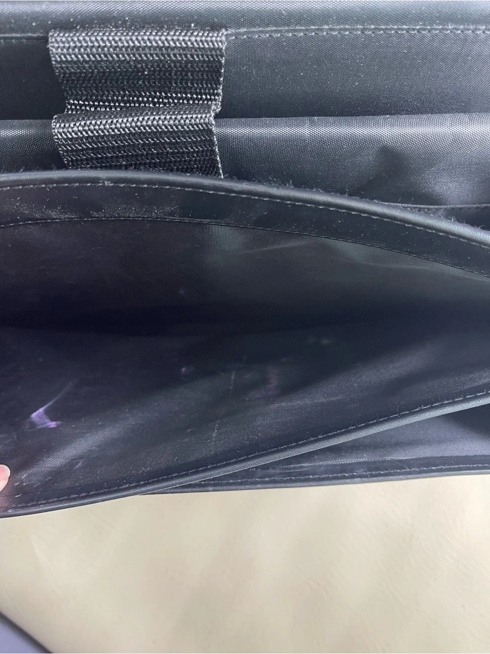 Stetson Genuine Italian Black Leather Laptop Bag